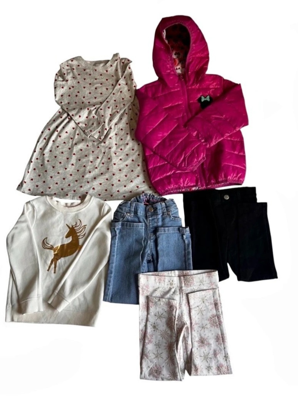 Disney Old Navy Cat Jack Girls Clothing Lot 4T Jacket Dress Pants Jeans